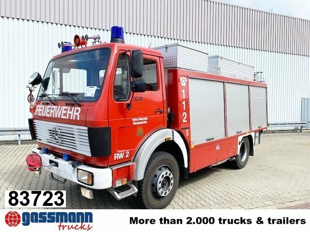 Mercedes-Benz NG 1019 AF 4x4, Rüstwagen RW-2, Seilwinde - Autospeciala de stins incendii: Foto 1 Mercedes-Benz NG 1019 AF 4x4, Rüstwagen RW-2, Seilwinde - Autospeciala de stins incendii: Foto 1