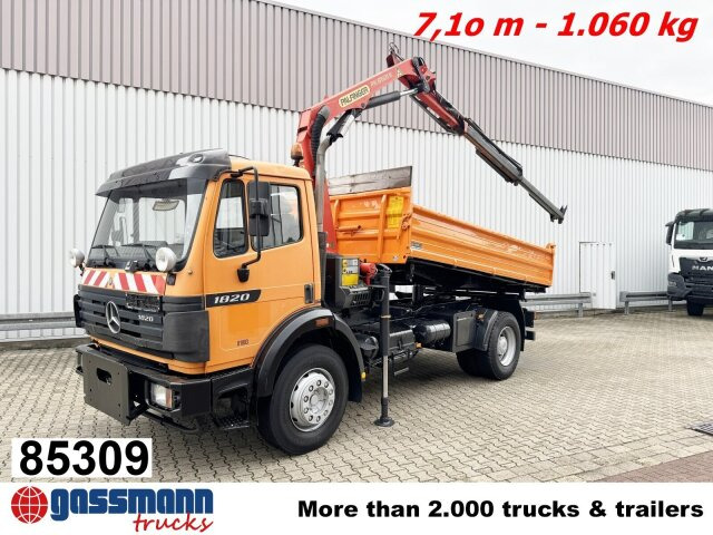 Mercedes-Benz SK II 1820/24 K 4x2, Winterdienstaustattung, - Camion basculantă, Camion cu macara: Foto 1 Mercedes-Benz SK II 1820/24 K 4x2, Winterdienstaustattung, - Camion basculantă, Camion cu macara: Foto 1