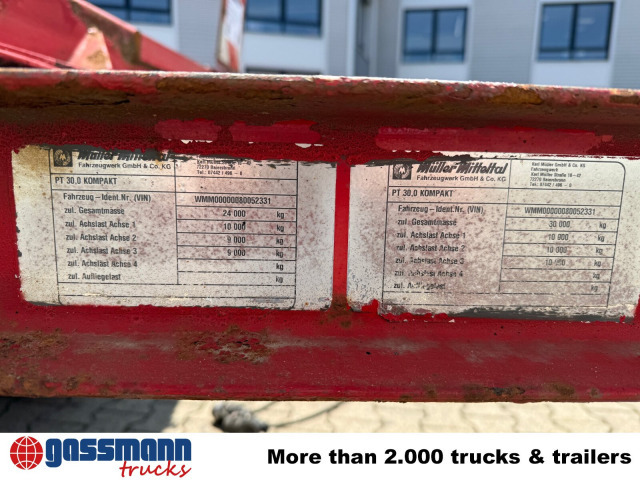 Müller-Mitteltal PT 30,0 Kompakt, verbr. auf 3m - Remorcă transport agabaritic: Foto 4 Müller-Mitteltal PT 30,0 Kompakt, verbr. auf 3m - Remorcă transport agabaritic: Foto 4