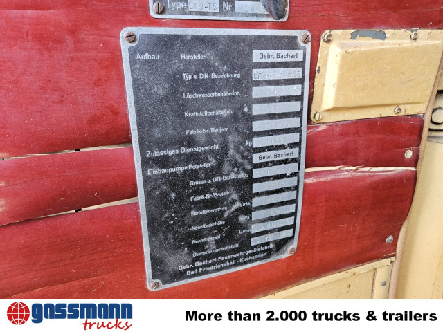 Opel LF8, Blitz, Oldtimer Feuerwehr, - Autospeciala de stins incendii: Foto 5 Opel LF8, Blitz, Oldtimer Feuerwehr, - Autospeciala de stins incendii: Foto 5