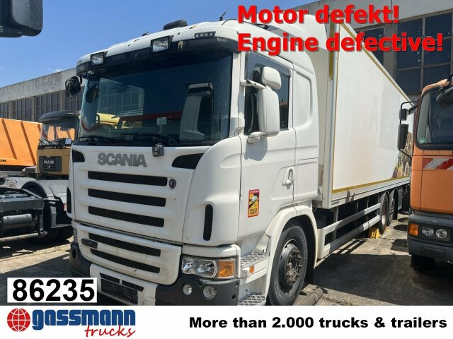 Scania G420 6x2, Liftachse, Hiab LBW, Motor defekt! - Camion furgon: Foto 1 Scania G420 6x2, Liftachse, Hiab LBW, Motor defekt! - Camion furgon: Foto 1