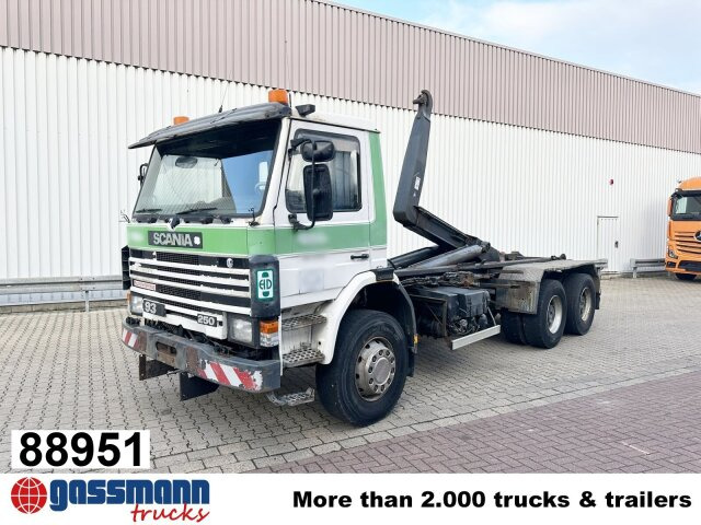 Scania P93 HK 250 6x4L, Abrollkipper - Camion cu cârlig: Foto 1 Scania P93 HK 250 6x4L, Abrollkipper - Camion cu cârlig: Foto 1