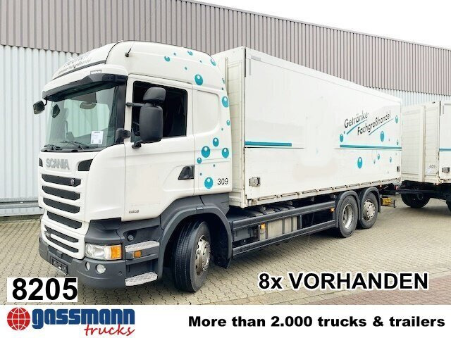 Scania R450 LB 6x2-4 Getränkekoffer, Retarder, - Camion furgon: Foto 1 Scania R450 LB 6x2-4 Getränkekoffer, Retarder, - Camion furgon: Foto 1