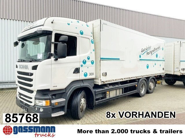 Scania R450 LB 6x2-4 Getränkekoffer, Retarder, - Camion furgon: Foto 1 Scania R450 LB 6x2-4 Getränkekoffer, Retarder, - Camion furgon: Foto 1