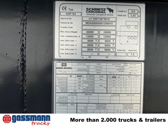 Schmitz Cargobull SKI 24 SL 7.2, Stahlmulde ca. 24m³, Liftachse - Semiremorcă basculantă: Foto 2 Schmitz Cargobull SKI 24 SL 7.2, Stahlmulde ca. 24m³, Liftachse - Semiremorcă basculantă: Foto 2