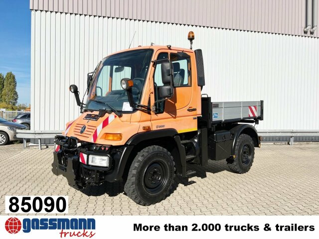 Unimog U 300 4x4, Kipper, Kommunalhydraulik, - Camion platformă, Maşina comunala: Foto 1 Unimog U 300 4x4, Kipper, Kommunalhydraulik, - Camion platformă, Maşina comunala: Foto 1