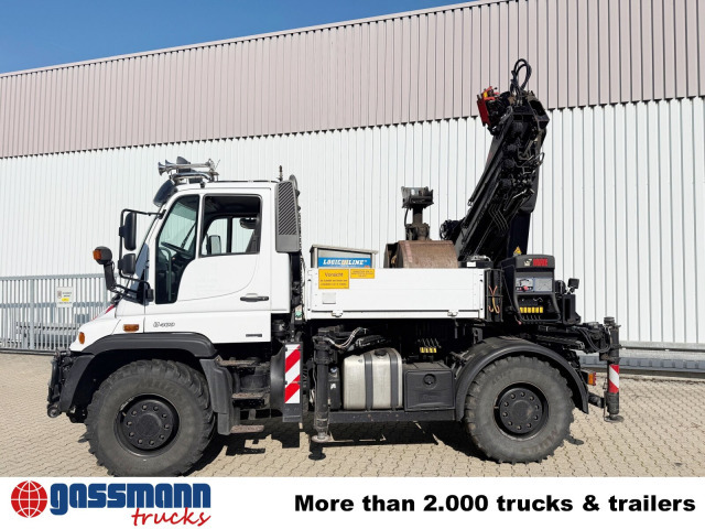 Unimog U400 4x4, Frontzapfwelle, Heckkran Hiab XS - Camion platformă, Camion cu macara: Foto 4 Unimog U400 4x4, Frontzapfwelle, Heckkran Hiab XS - Camion platformă, Camion cu macara: Foto 4