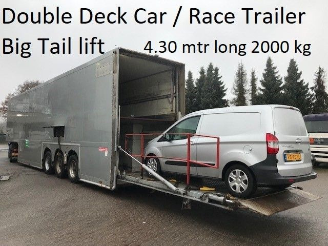 Langendorf Doppeldecker-Rennanhänger mit Hebebühne - Semiremorcă furgon: Foto 3 Langendorf Doppeldecker-Rennanhänger mit Hebebühne - Semiremorcă furgon: Foto 3