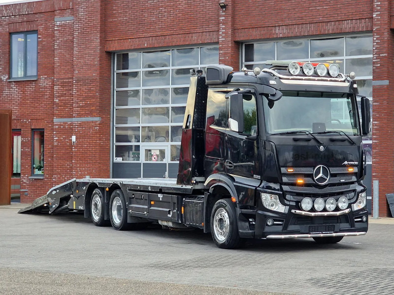 Mercedes-Benz Actros 2553 6x2 - Flabad hydraulic ramps/extension - Winch - Camera - Machine mover - Camion transport auto: Foto 1 Mercedes-Benz Actros 2553 6x2 - Flabad hydraulic ramps/extension - Winch - Camera - Machine mover - Camion transport auto: Foto 1