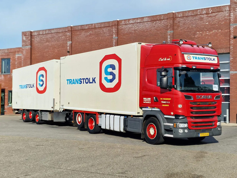 Scania R580 Topline 6x2*4 Frigo + Burg trailer - Retarder - Steering axle - Night clima - Camion frigider: Foto 1 Scania R580 Topline 6x2*4 Frigo + Burg trailer - Retarder - Steering axle - Night clima - Camion frigider: Foto 1