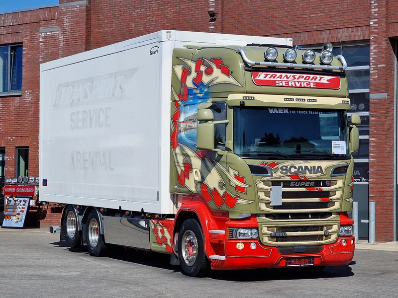 Scania R580 V8 Topline 6x2 - Box with sidedoors - Retarder - Full air - 4.55WB - Camion furgon: Foto 1 Scania R580 V8 Topline 6x2 - Box with sidedoors - Retarder - Full air - 4.55WB - Camion furgon: Foto 1