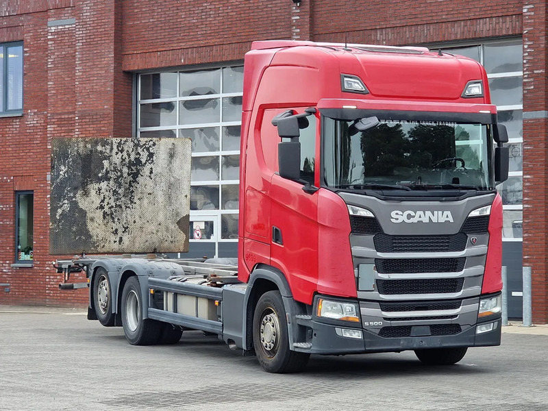 Scania S500 NGS Highline 6x2 - BDF - Full air - Loadlift - Navi - Retarder - Camion transport containere/ Swap body: Foto 1 Scania S500 NGS Highline 6x2 - BDF - Full air - Loadlift - Navi - Retarder - Camion transport containere/ Swap body: Foto 1
