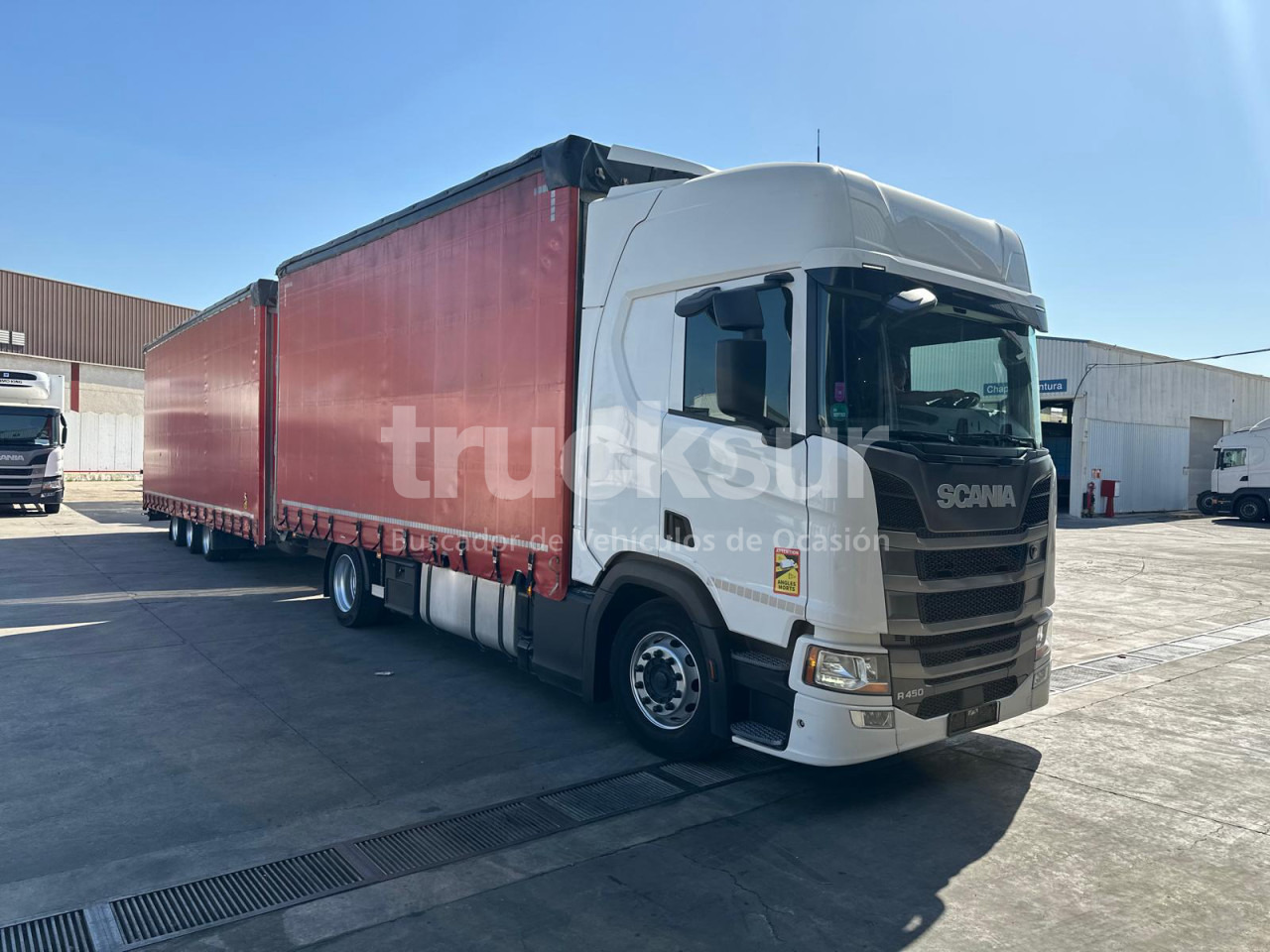 SCANIA R450.18 - Camion cu prelată: Foto 1 SCANIA R450.18 - Camion cu prelată: Foto 1