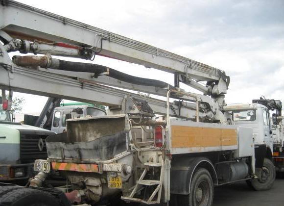 Mercedes SK 1922 - Autopompă de beton: Foto 2 Mercedes SK 1922 - Autopompă de beton: Foto 2