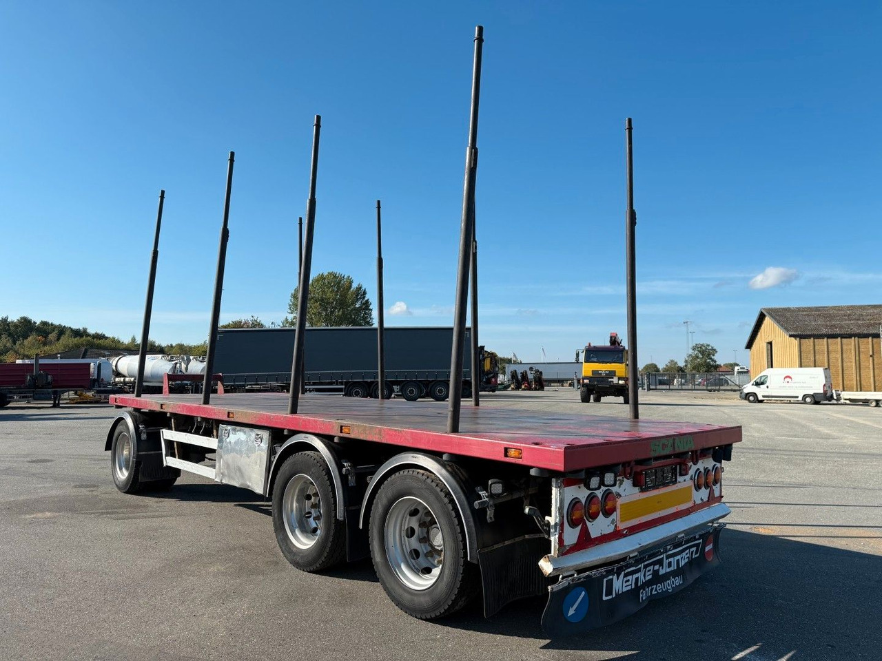Menke-Janzen 24 t. 3 axle Woodtransport / Holztransport - Remorcă transport busteni: Foto 4 Menke-Janzen 24 t. 3 axle Woodtransport / Holztransport - Remorcă transport busteni: Foto 4