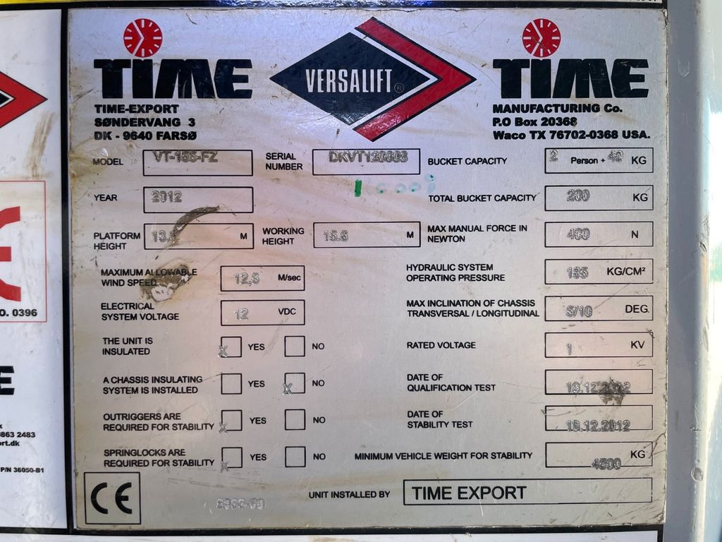 Camion cu nacela Mercedes-Benz Sprinter 516 CDI Versalift VT-155-FZ 15,6 m.: Foto 6 Camion cu nacela Mercedes-Benz Sprinter 516 CDI Versalift VT-155-FZ 15,6 m.: Foto 6