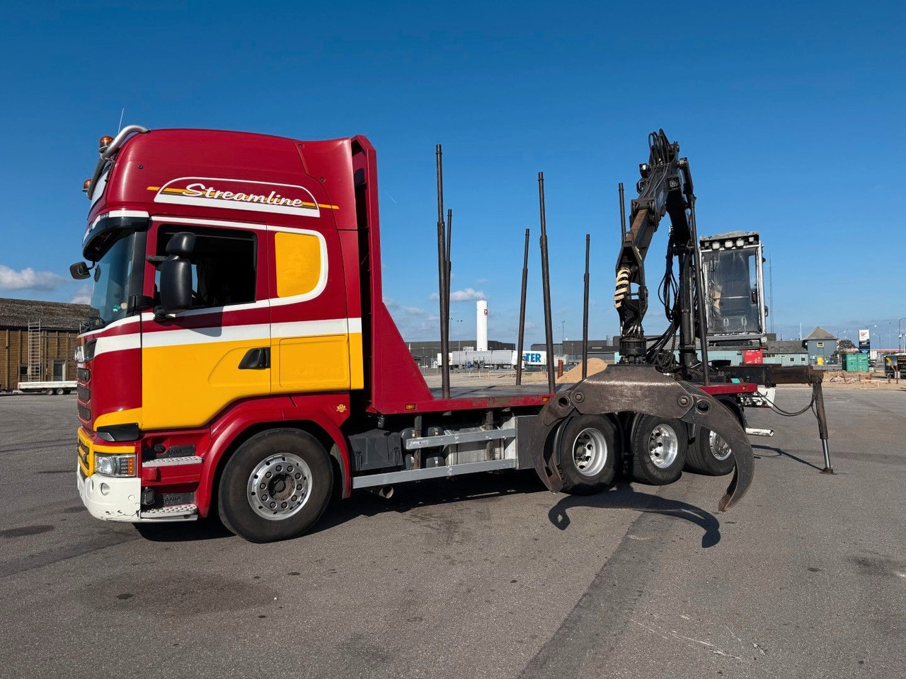 Scania R580 V8 8x4*4 Crane Kesla 21127 / Woodtransport - Camion cu macara: Foto 1 Scania R580 V8 8x4*4 Crane Kesla 21127 / Woodtransport - Camion cu macara: Foto 1