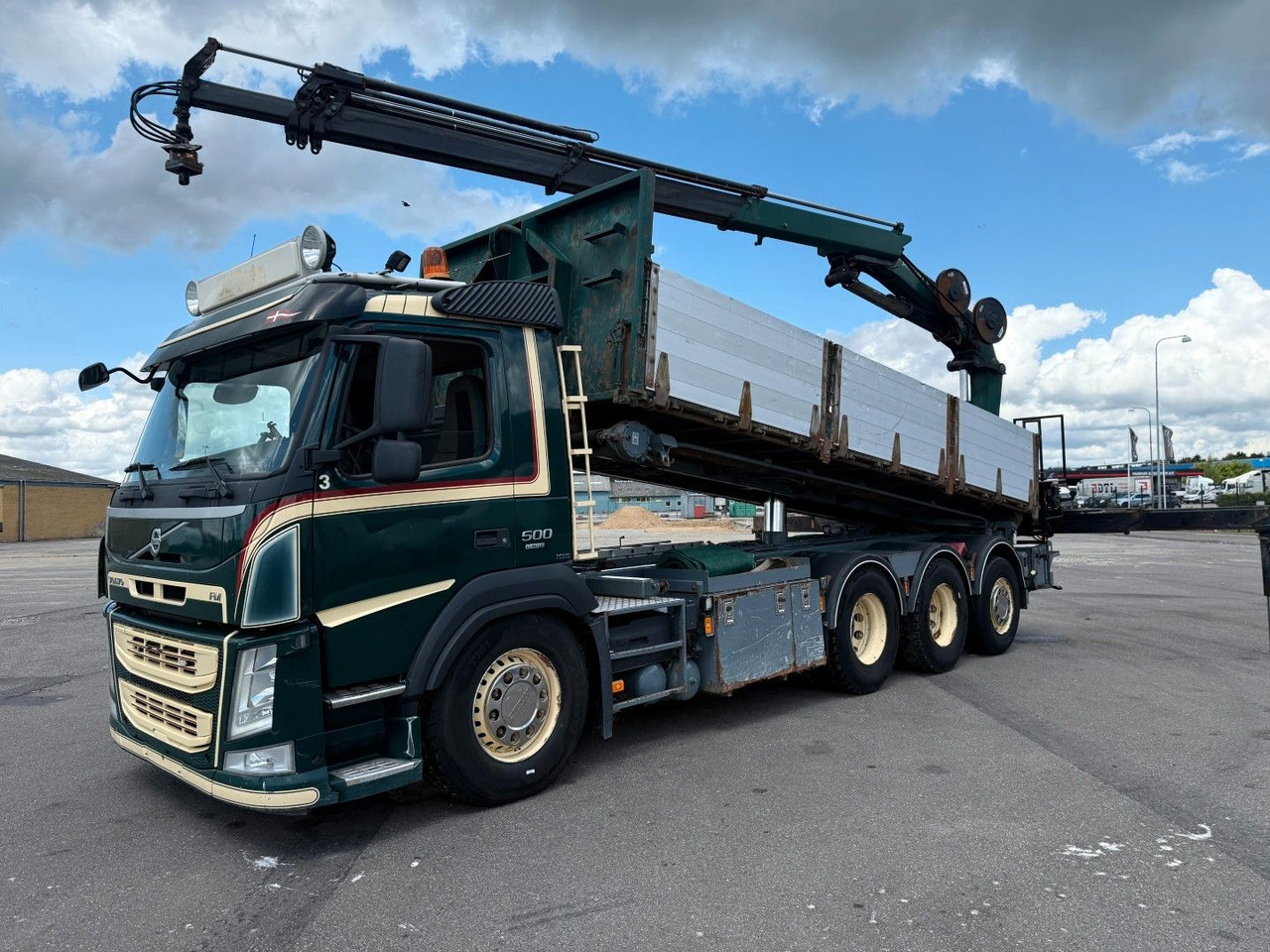 Volvo FM500 8x4*4 Tipper / Crane HMF2620-K5 - Camion basculantă, Camion cu macara: Foto 1 Volvo FM500 8x4*4 Tipper / Crane HMF2620-K5 - Camion basculantă, Camion cu macara: Foto 1