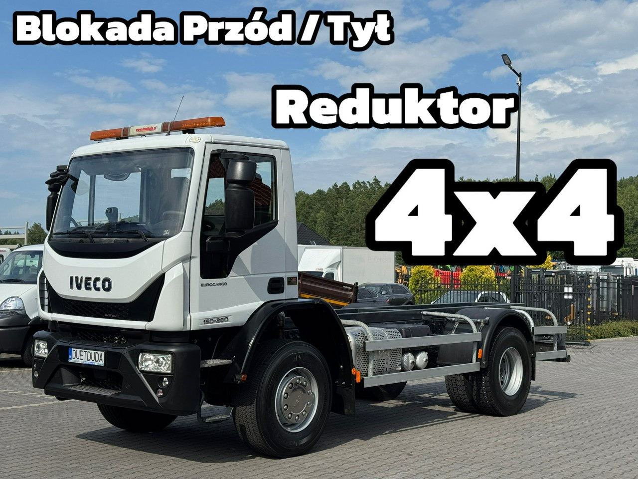 Iveco Eurocargo 150-280 Rama 550cm Napęd 4x4 Reduktor + Blokady - Camion şasiu: Foto 1 Iveco Eurocargo 150-280 Rama 550cm Napęd 4x4 Reduktor + Blokady - Camion şasiu: Foto 1