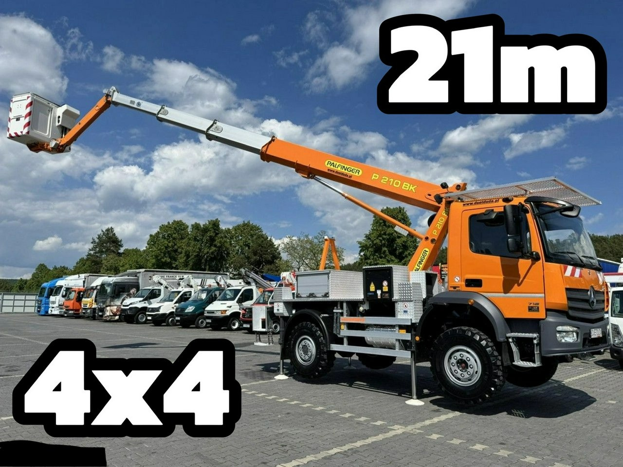 Mercedes Atego 718 E6 4x4 Zwyżka PALFINGER P210 BK Podnośnik Koszowy - Camion cu nacela: Foto 1 Mercedes Atego 718 E6 4x4 Zwyżka PALFINGER P210 BK Podnośnik Koszowy - Camion cu nacela: Foto 1