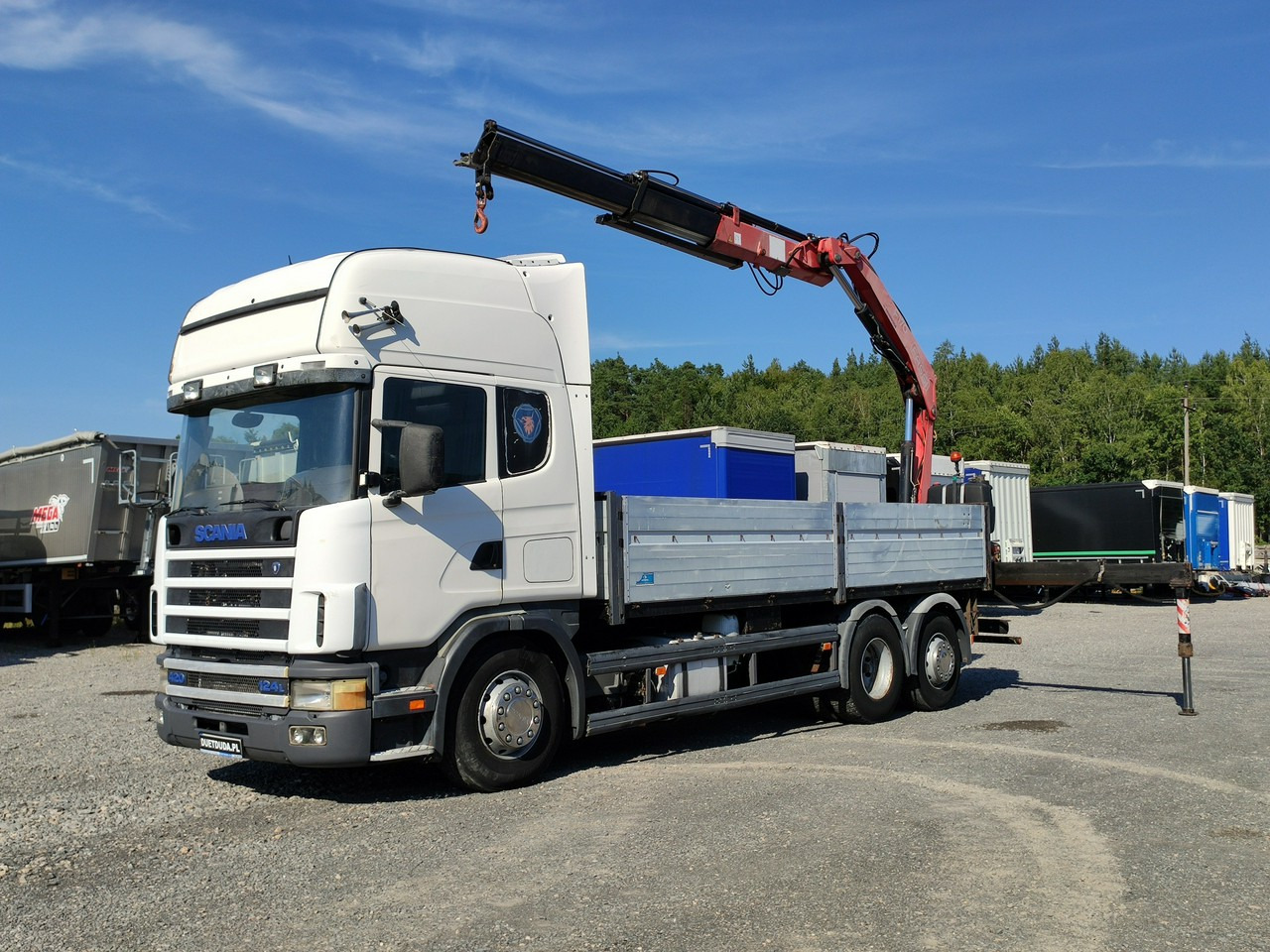 Scania 124L 420 6x2 Retarder HDS FASSI F170 Budowlanka - Camion platformă, Camion cu macara: Foto 1 Scania 124L 420 6x2 Retarder HDS FASSI F170 Budowlanka - Camion platformă, Camion cu macara: Foto 1