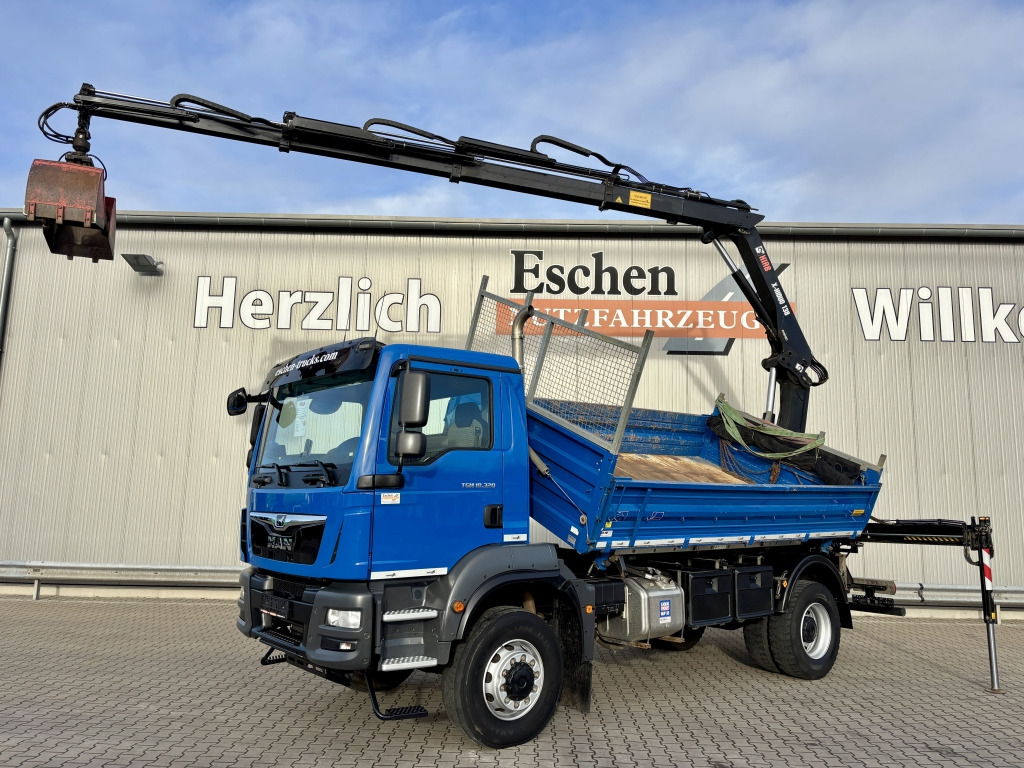 MAN TGM 18.320 4x4 BB / HIAB X-HIDUO-Kran - Camion basculantă, Camion cu macara: Foto 1 MAN TGM 18.320 4x4 BB / HIAB X-HIDUO-Kran - Camion basculantă, Camion cu macara: Foto 1