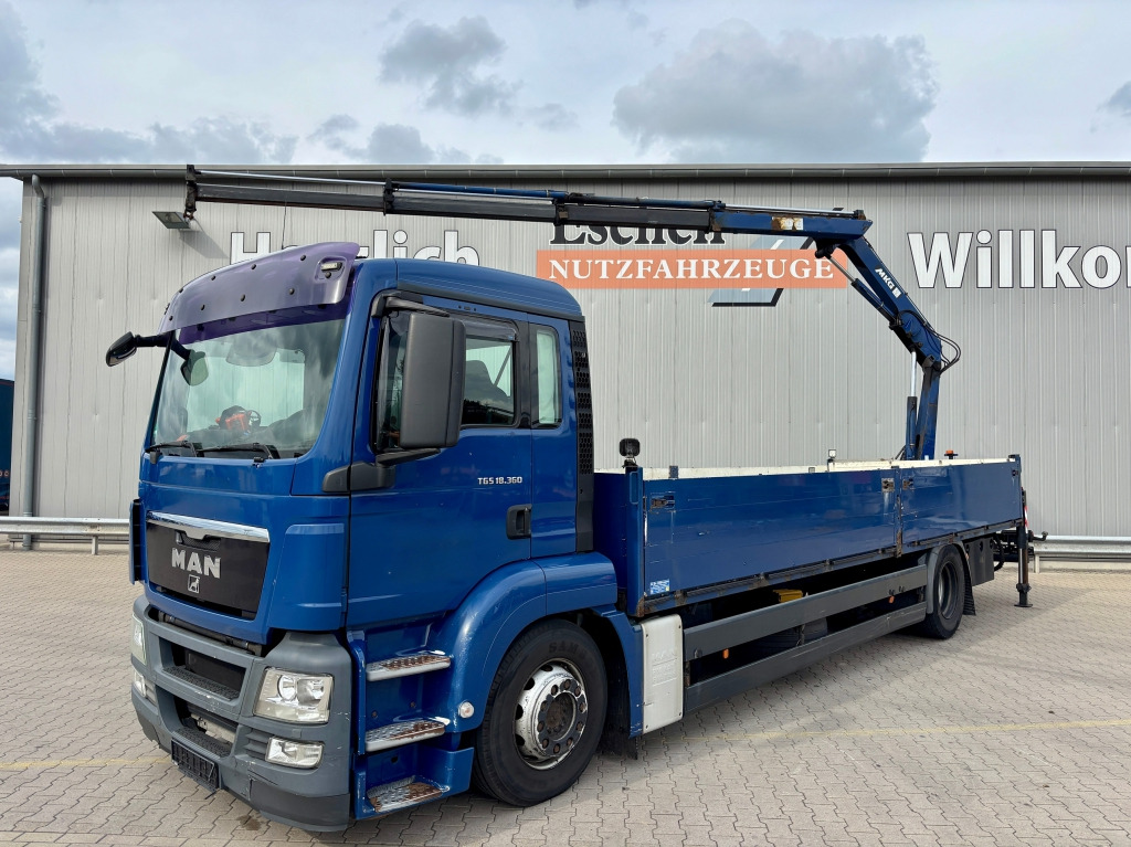 MAN TGS 18.360 4x2 LL / MKG HLK 111 Kran - Camion platformă, Camion cu macara: Foto 3 MAN TGS 18.360 4x2 LL / MKG HLK 111 Kran - Camion platformă, Camion cu macara: Foto 3