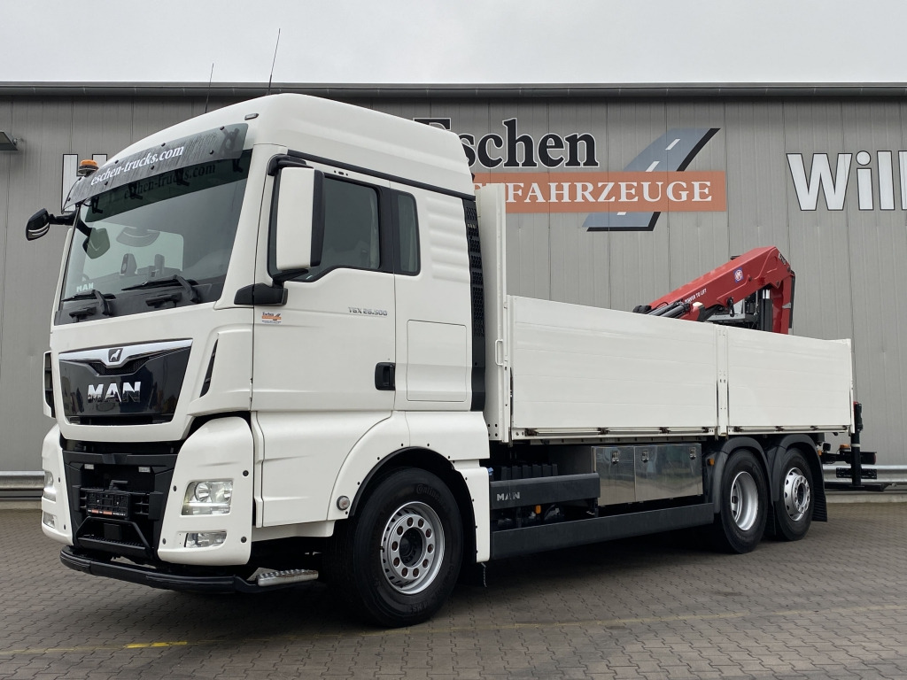 MAN TGX 26.500 6x2-4 LL / HMF 2110 L-MC Kran - Camion platformă, Camion cu macara: Foto 1 MAN TGX 26.500 6x2-4 LL / HMF 2110 L-MC Kran - Camion platformă, Camion cu macara: Foto 1