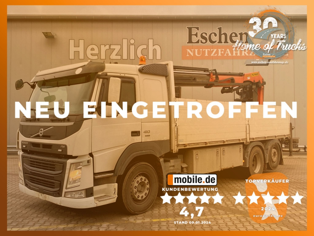 Volvo FM 410 6x2 / Palfinger PK 19502 Faltkran - Camion platformă, Camion cu macara: Foto 1 Volvo FM 410 6x2 / Palfinger PK 19502 Faltkran - Camion platformă, Camion cu macara: Foto 1