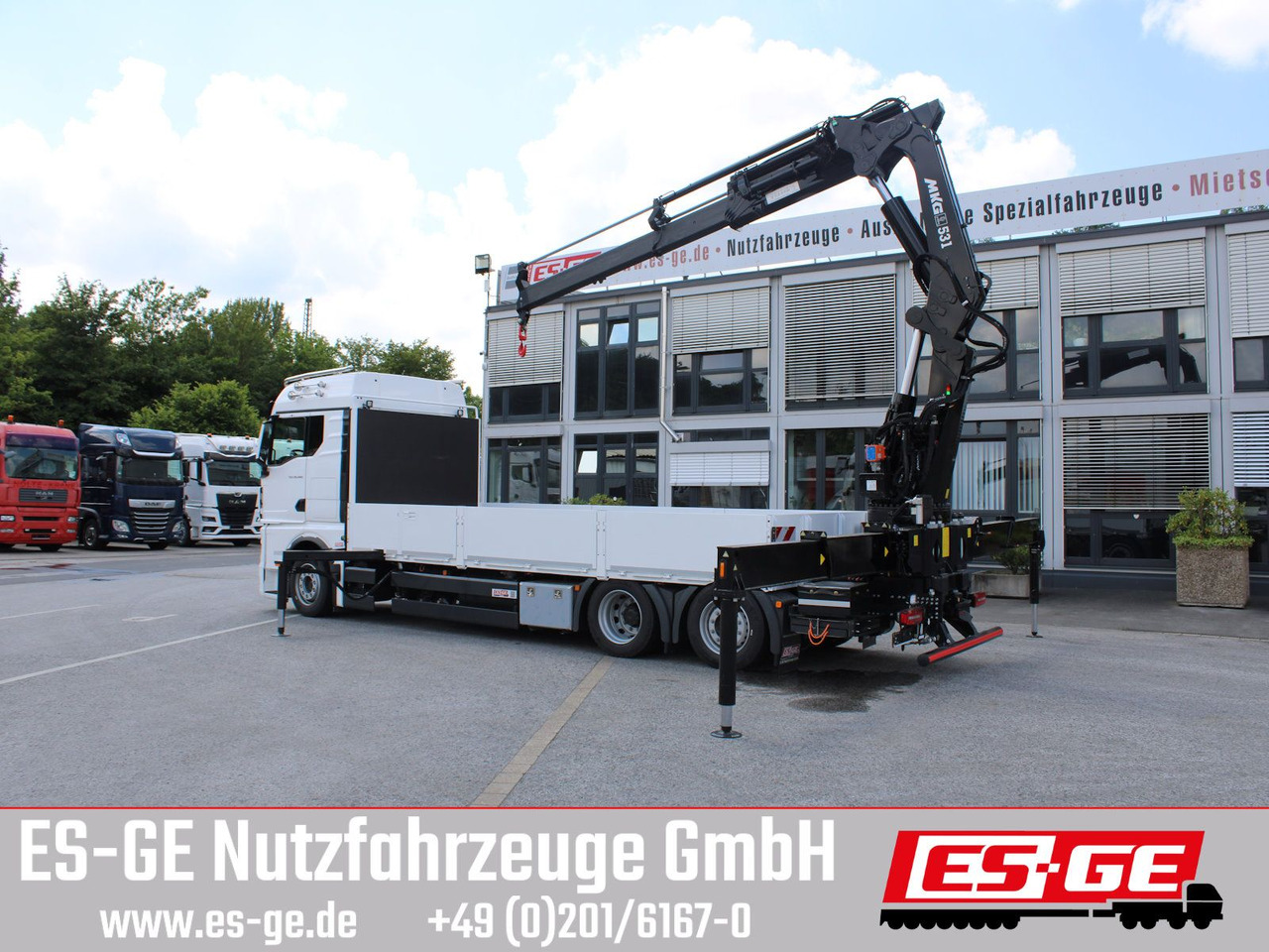 MAN TGX 26.480 6x2-4 LL CH mit MKG HLK531 a5 - Camion platformă, Camion cu macara: Foto 2 MAN TGX 26.480 6x2-4 LL CH mit MKG HLK531 a5 - Camion platformă, Camion cu macara: Foto 2