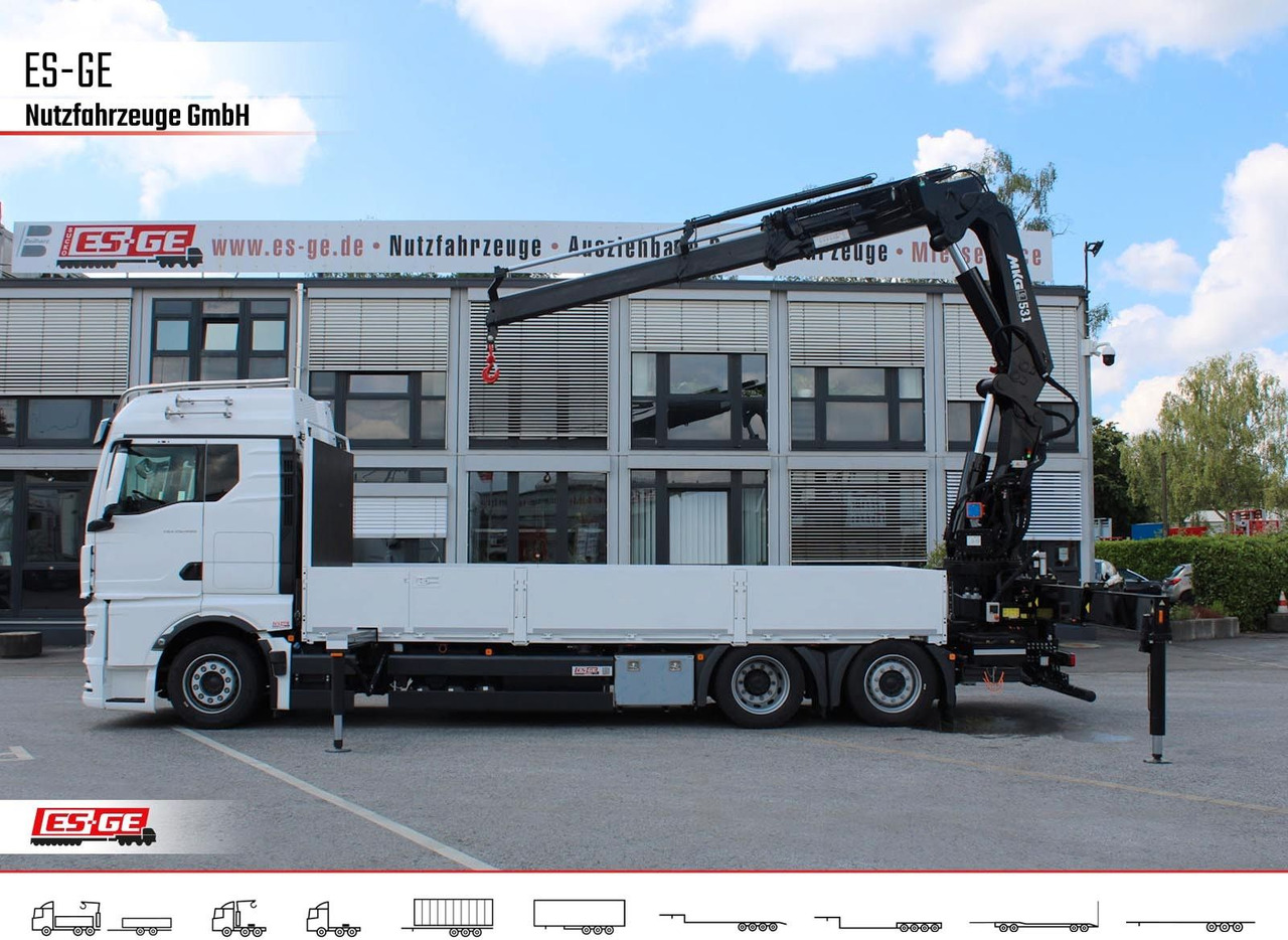 MAN TGX 26.480 6x2-4 LL CH mit MKG HLK531 a5 - Camion platformă, Camion cu macara: Foto 5 MAN TGX 26.480 6x2-4 LL CH mit MKG HLK531 a5 - Camion platformă, Camion cu macara: Foto 5