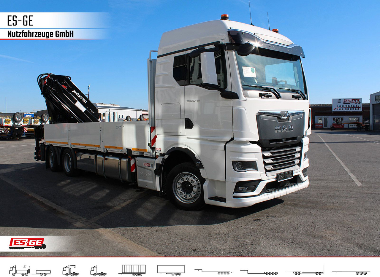 MAN TGX 26.480 6x2-4 LL, MKG-Ladekran HLK531 a5 - Camion platformă, Camion cu macara: Foto 3 MAN TGX 26.480 6x2-4 LL, MKG-Ladekran HLK531 a5 - Camion platformă, Camion cu macara: Foto 3