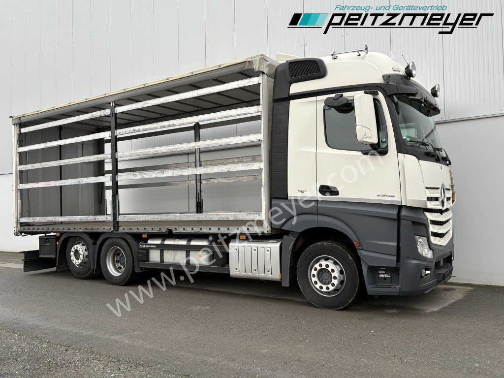 MERCEDES-BENZ Actros 2545 LL Pritsche, Klima, Standklima, PPC, EU 6 MP 4 - Edscha - Camion cu prelată: Foto 2 MERCEDES-BENZ Actros 2545 LL Pritsche, Klima, Standklima, PPC, EU 6 MP 4 - Edscha - Camion cu prelată: Foto 2