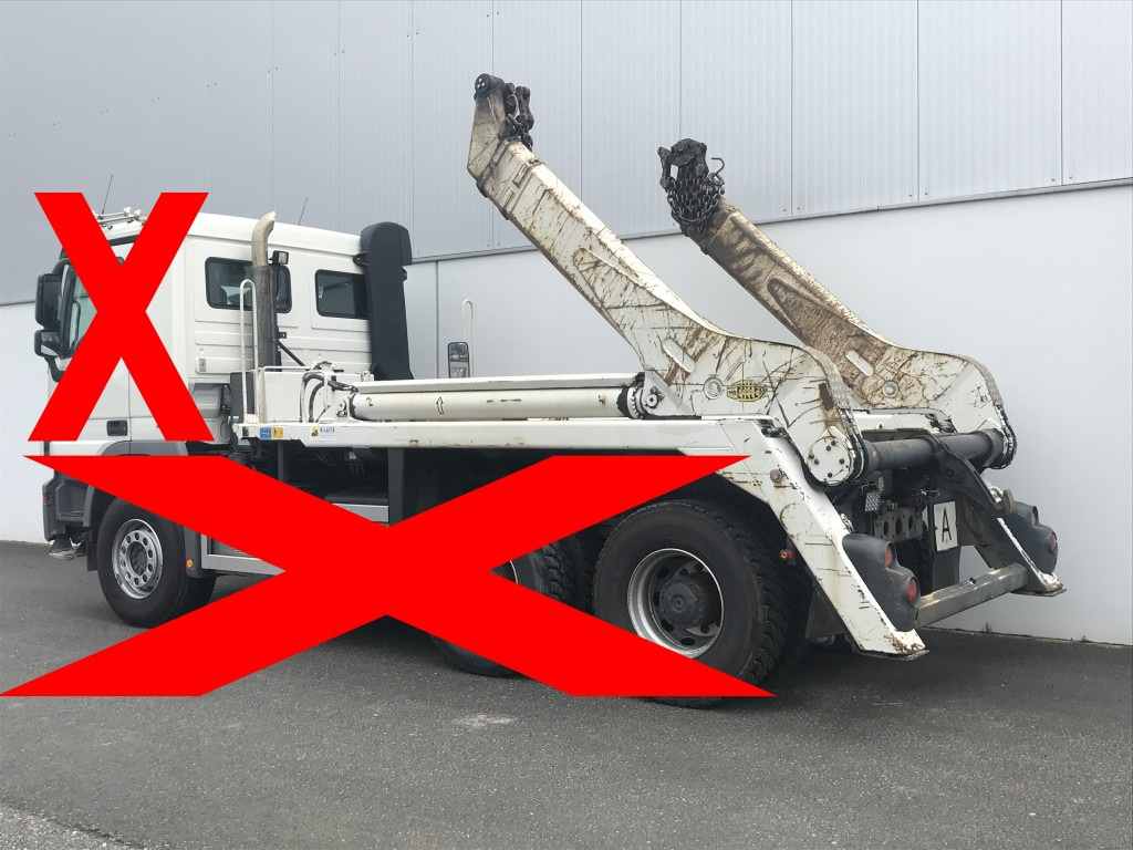 Meiller Absetzkipper AK 16 MTG - Actros 6x4 - Sistem de agatare cu carlig/ Containere de gunoi: Foto 3 Meiller Absetzkipper AK 16 MTG - Actros 6x4 - Sistem de agatare cu carlig/ Containere de gunoi: Foto 3