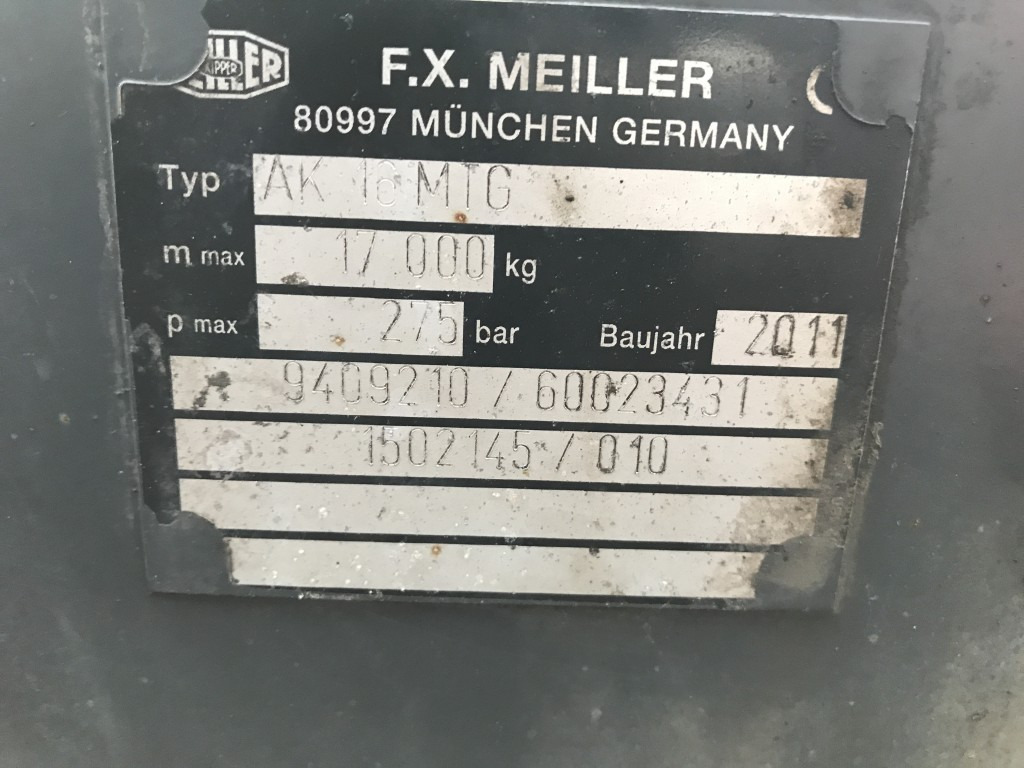 Meiller Absetzkipper AK 16 MTG - Actros 6x4 - Sistem de agatare cu carlig/ Containere de gunoi: Foto 4 Meiller Absetzkipper AK 16 MTG - Actros 6x4 - Sistem de agatare cu carlig/ Containere de gunoi: Foto 4