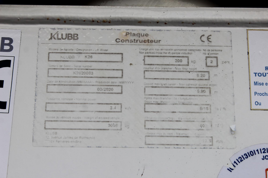 Camion cu nacela Renault Master Bühne KLUBB 11m 2 Personen Korb 200kg: Foto 15 Camion cu nacela Renault Master Bühne KLUBB 11m 2 Personen Korb 200kg: Foto 15