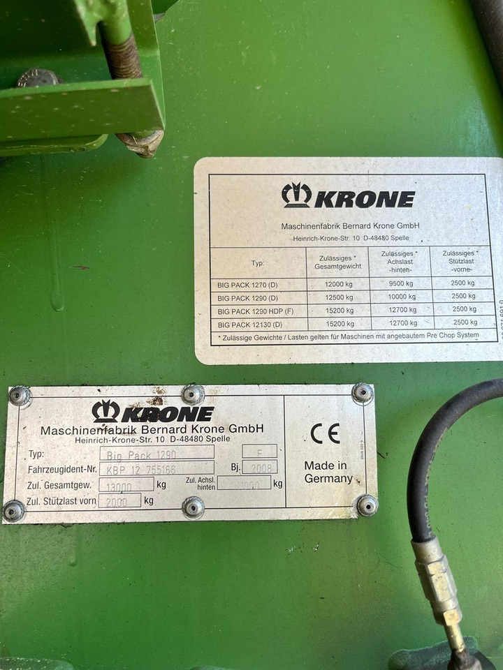 Presă baloţi dreptunghiulari Krone Big Pack 1290 HDP XC: Foto 20