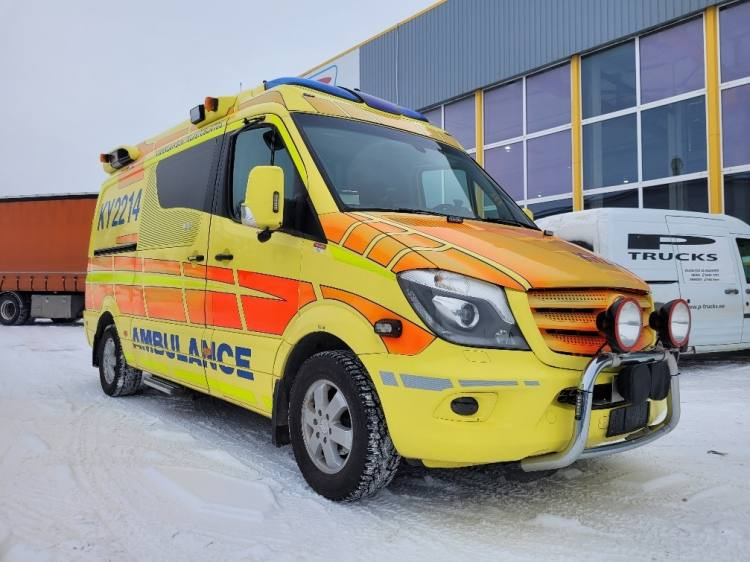 MERCEDES – BENZ SPRINTER AMBULANCE (TAMLANS) KLIMA, 11.2016, EURO 6 - Ambulanță: Foto 1 MERCEDES – BENZ SPRINTER AMBULANCE (TAMLANS) KLIMA, 11.2016, EURO 6 - Ambulanță: Foto 1