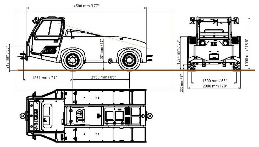 TLD Pushback TMX150-12 - Tractor pentru aeronave: Foto 2 TLD Pushback TMX150-12 - Tractor pentru aeronave: Foto 2