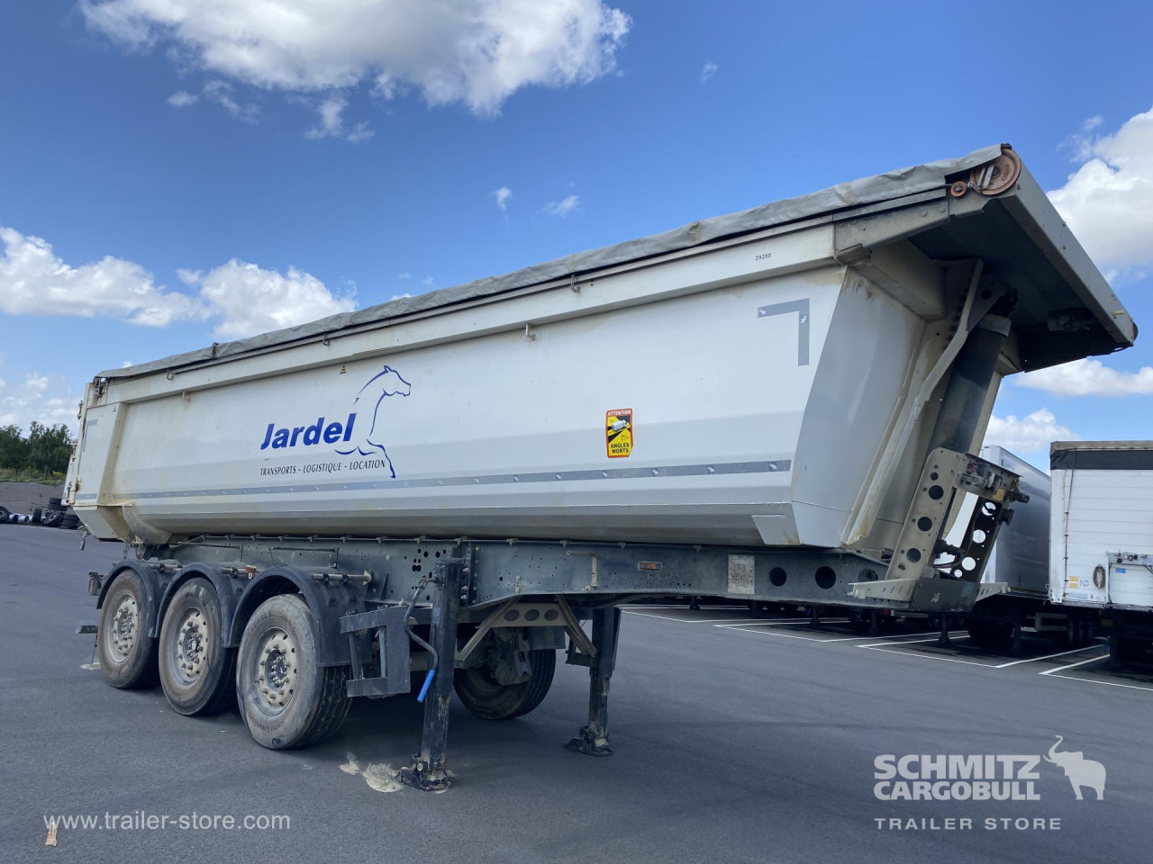 SCHMITZ Tipper Steel half pipe body 24m³ - Semiremorcă basculantă: Foto 1 SCHMITZ Tipper Steel half pipe body 24m³ - Semiremorcă basculantă: Foto 1