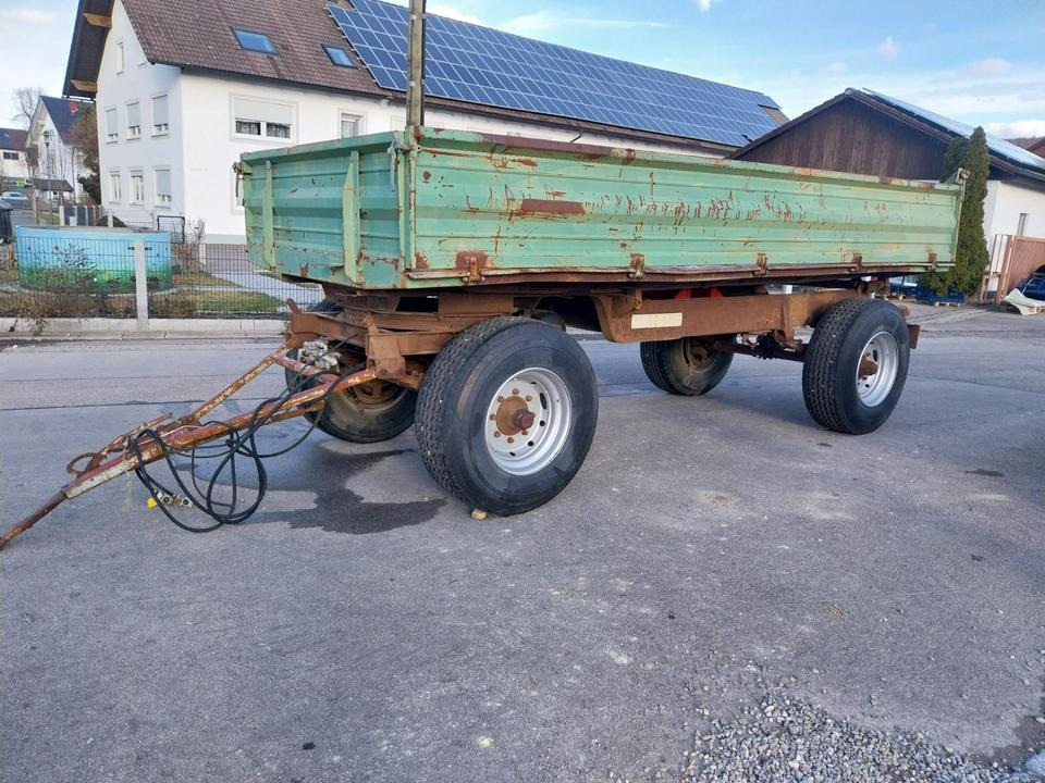 Kipper 2 Achs 3 Seiten Anhänger Druckluft Wagen Schlepper - Remorcă basculantă: Foto 4 Kipper 2 Achs 3 Seiten Anhänger Druckluft Wagen Schlepper - Remorcă basculantă: Foto 4