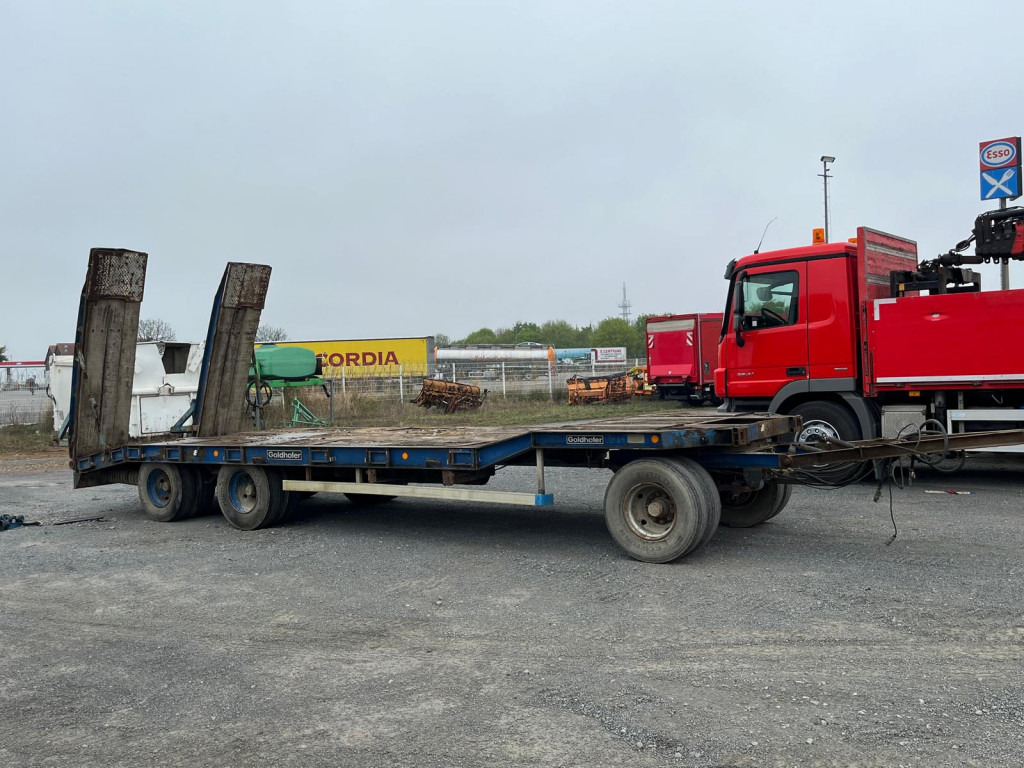 GOLDHOFER Tieflader TU 3-24 80 Tiefladeranhänger Rampen - Remorcă transport agabaritic: Foto 2 GOLDHOFER Tieflader TU 3-24 80 Tiefladeranhänger Rampen - Remorcă transport agabaritic: Foto 2