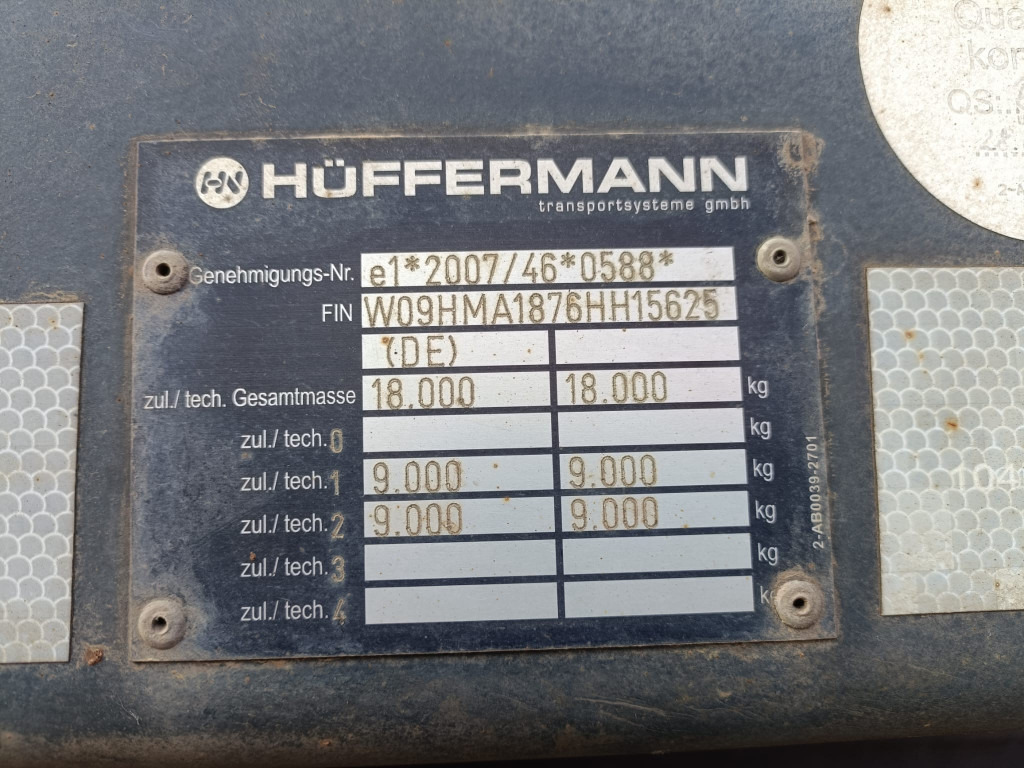 HUEFFERMANN Anhänger für Absetzmulden HMA 18.76 LS Containeranhänger - Remorcă transport containere/ Swap body: Foto 2 HUEFFERMANN Anhänger für Absetzmulden HMA 18.76 LS Containeranhänger - Remorcă transport containere/ Swap body: Foto 2