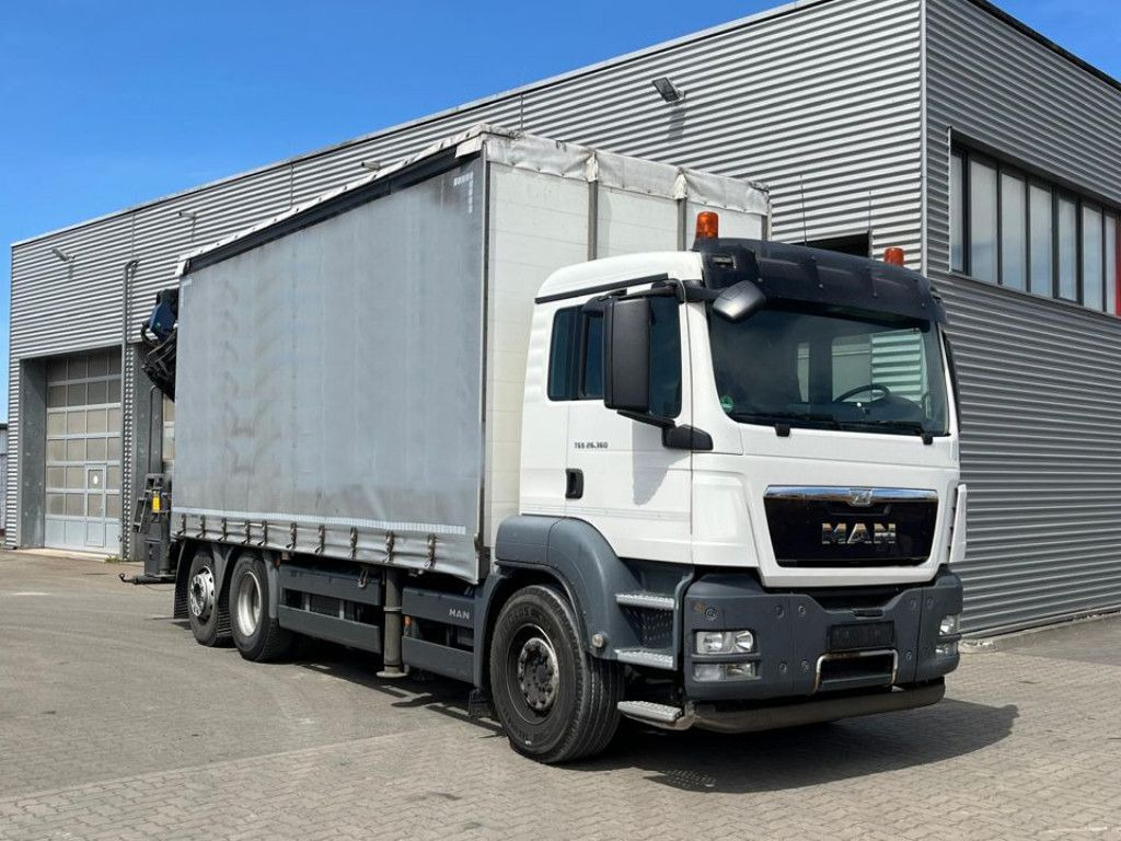 MAN TG-S 26.360 6x2-2LL Pritsche Heckkran 34m/to, Ji - Camion platformă, Camion cu macara: Foto 2 MAN TG-S 26.360 6x2-2LL Pritsche Heckkran 34m/to, Ji - Camion platformă, Camion cu macara: Foto 2