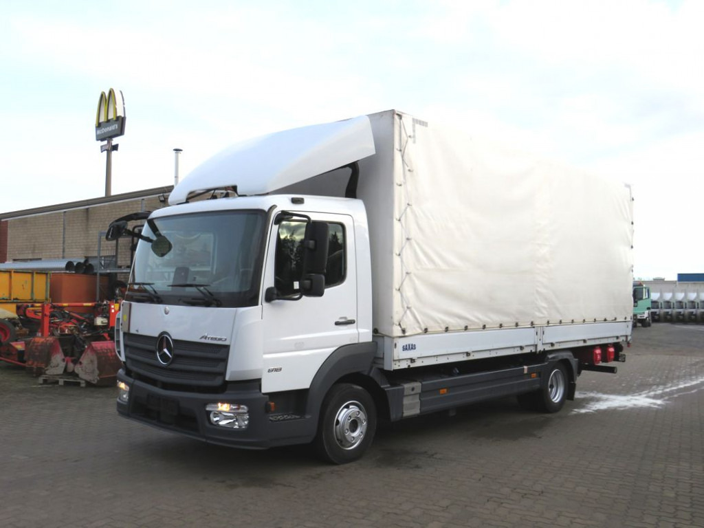 MERCEDES-BENZ Atego 818 L Pritsche LBW LBW 1 to AHK+Luftans - Autoutilitară cu prelată: Foto 1 MERCEDES-BENZ Atego 818 L Pritsche LBW LBW 1 to AHK+Luftans - Autoutilitară cu prelată: Foto 1