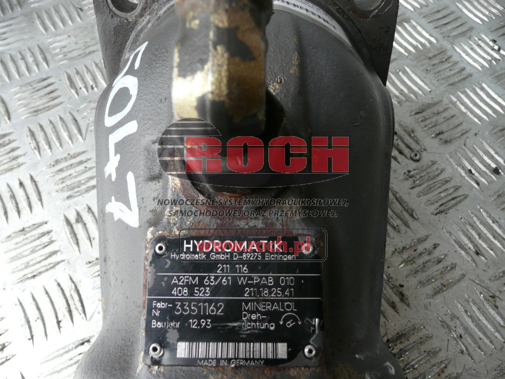 HYDROMATIK 211116 A2FM/61W-PAB010 408523 211.18.25.41 - Motor hidraulic: Foto 2 HYDROMATIK 211116 A2FM/61W-PAB010 408523 211.18.25.41 - Motor hidraulic: Foto 2