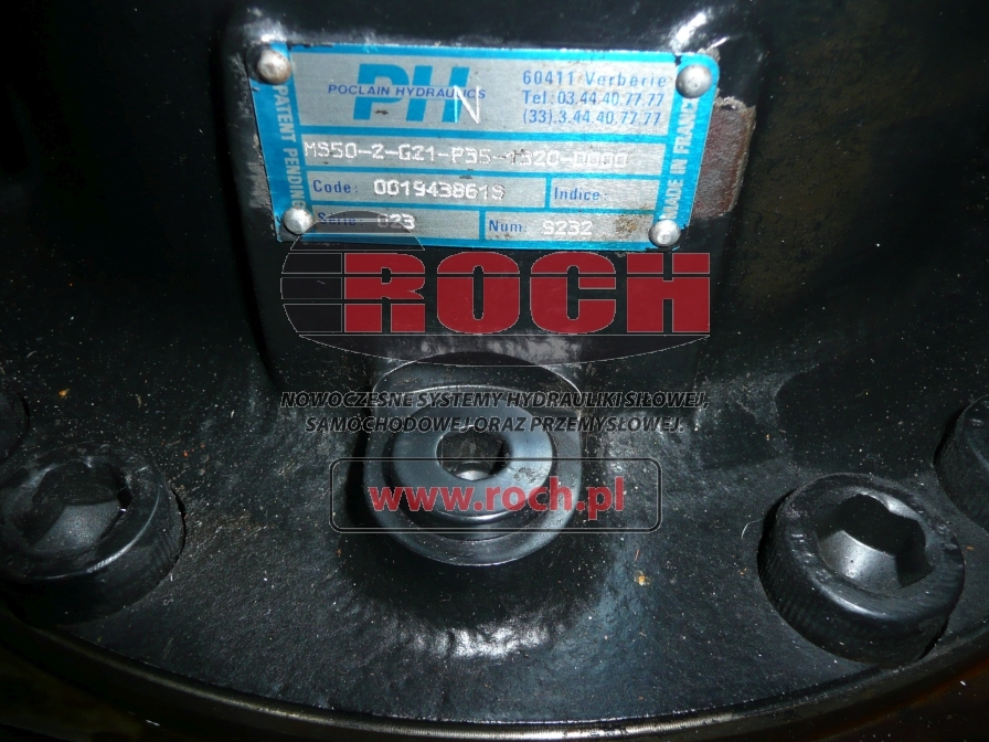 POCLAIN MS50-2-G21-P35-1320-0000 0019438619 9232 - Motor hidraulic pentru Tractor pentru aeronave: Foto 2 POCLAIN MS50-2-G21-P35-1320-0000 0019438619 9232 - Motor hidraulic pentru Tractor pentru aeronave: Foto 2