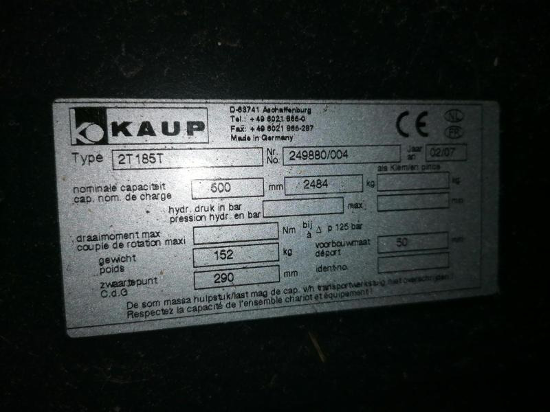 Kaup 2T185T - Furci pentru Stivuitor: Foto 3 Kaup 2T185T - Furci pentru Stivuitor: Foto 3