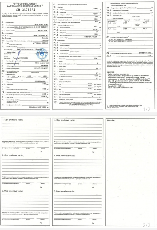 Leasing de MERCEDES-BENZ Hiab  Palfinger Fassi F990-8 JIB-6 MERCEDES-BENZ Hiab  Palfinger Fassi F990-8 JIB-6: Foto 10