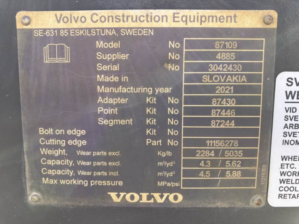 Cupă Volvo Schaufel mit Zähnen - Festanbau: Foto 6